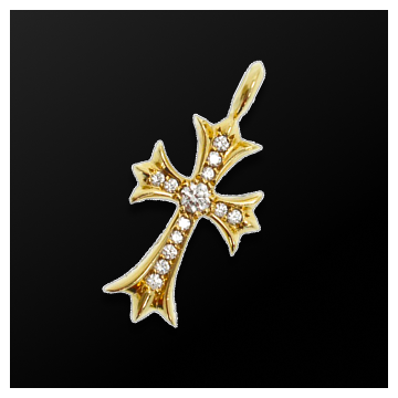 22K タイニーファットクロス PAVEダイヤ